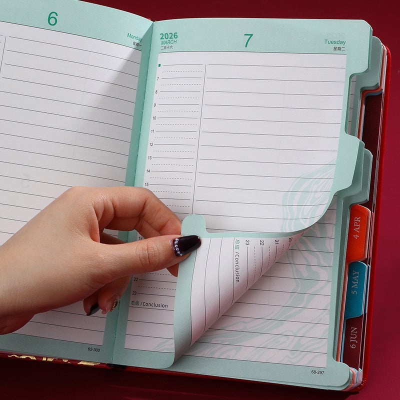 2026 Planner Notebook With Customizable Logo, New Simple Style Diary, One Page Per Day Calendar Notebook - Image 5